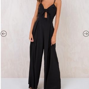NWT Princess Polly Flashdance Jumpsuit Black